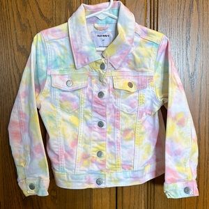 Spring Easter tie dye pastel Jean jacket